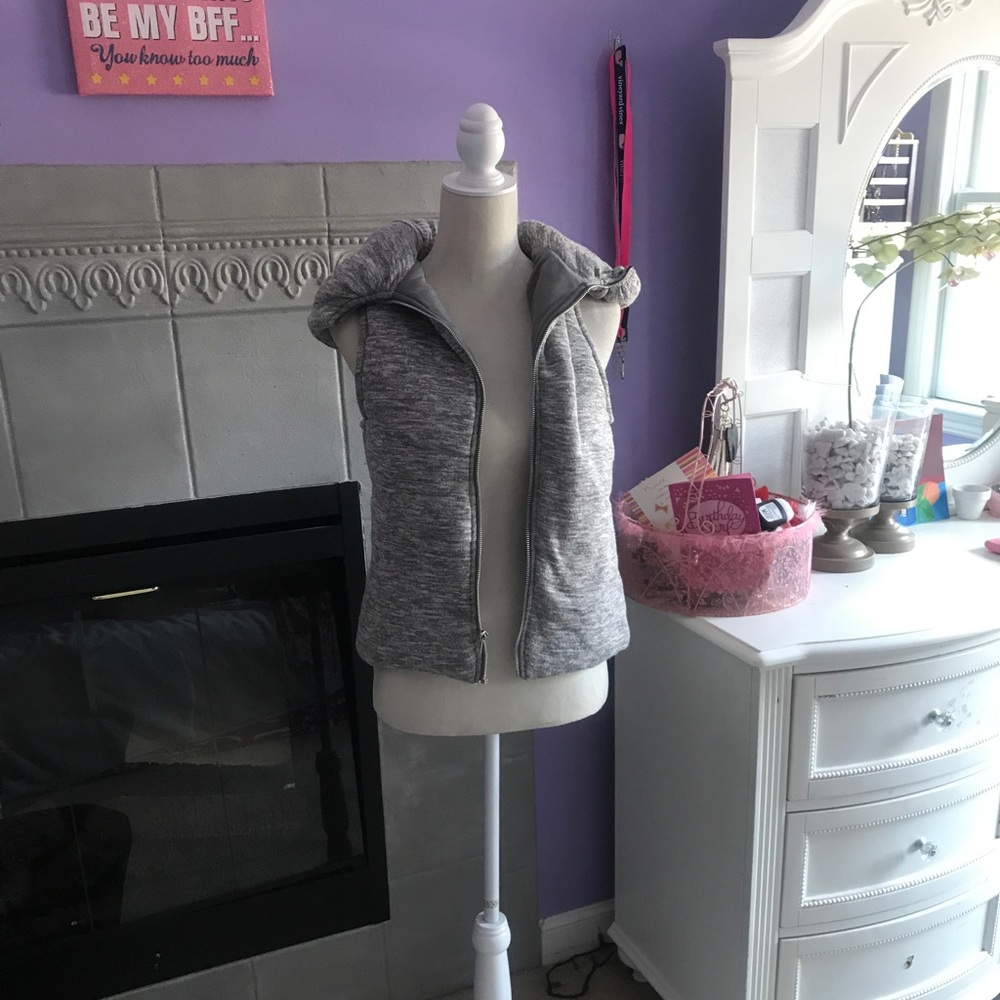 Grey vest. Cross posted